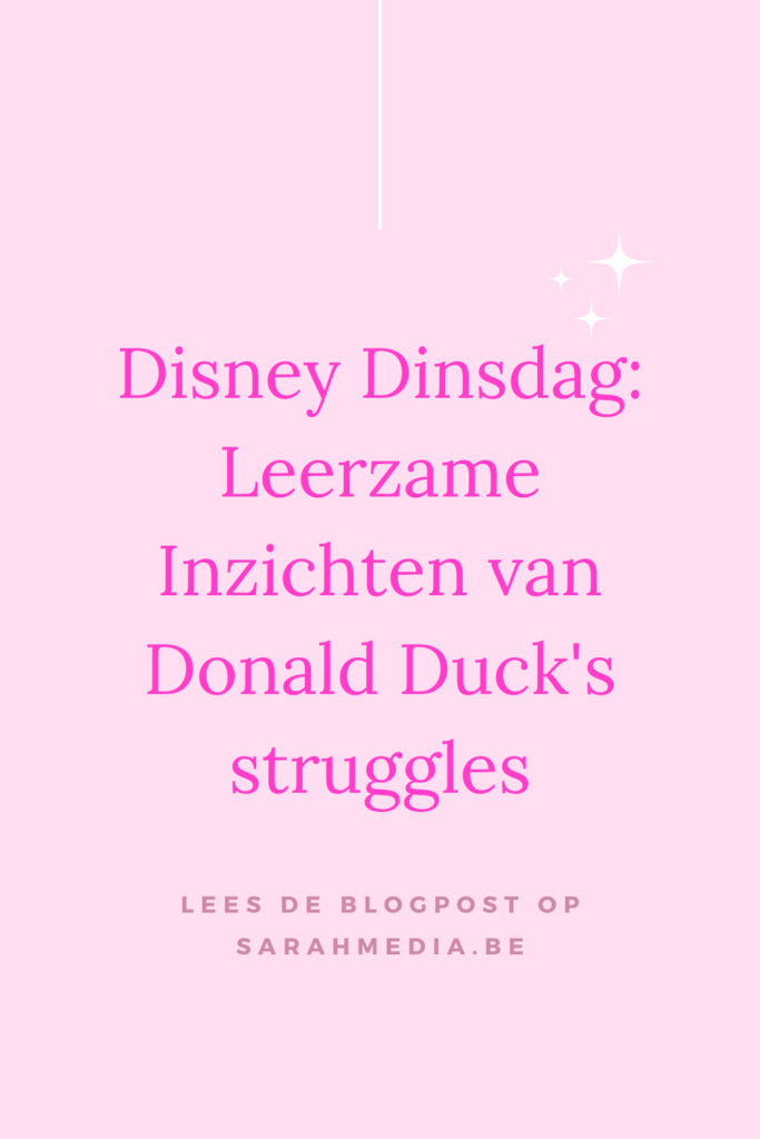 Disney Dinsdag lessen van donald duck over struggles